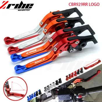 

LOGO CBR Motorcycle Accessories Folding Extendable Brake Clutch Levers For HONDA CBR929RR CBR 929RR CBR929 RR 2000-2001