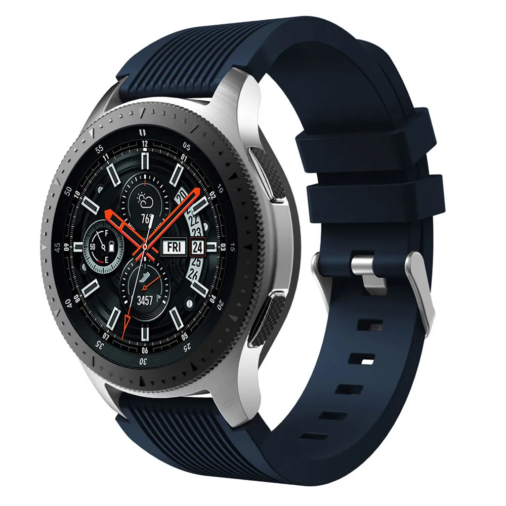 Ремешок силиконовый для Samsung Galaxy Watch 46 мм 22 сменный Браслет смарт часов Gear S3 Classic /S3