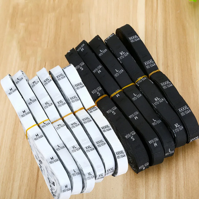 

Wholesale Approx 4000Pcs(8Rolls) Embroidered Garment Size Labels Clothing Woven Tags Number Tags 7-001