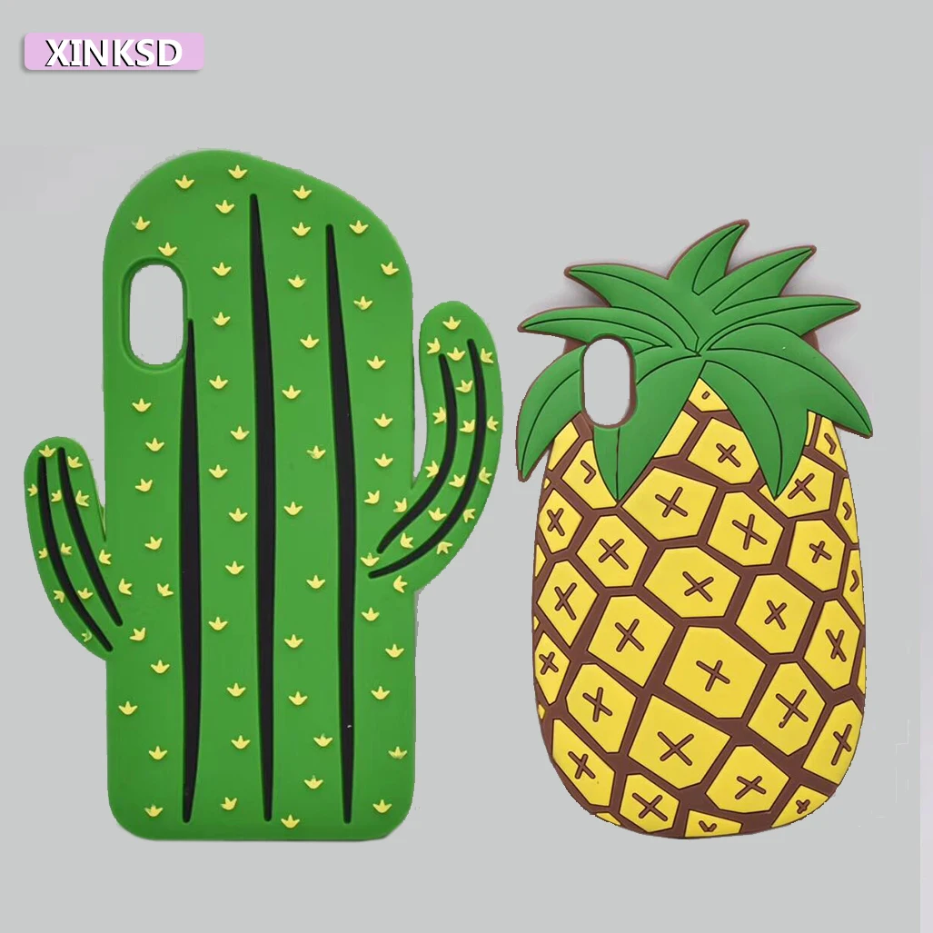 Silicone Cases For iPhone 6 6s with 3D Cute Animal Cartoon Unicorn Horse case for iphone xs xr xr max