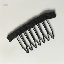Горячая Черного Кружева Парик Комбс 7 Зубы Аксессуары Парик Парик волос Комбс 10-500 Шт. Парик Гребень Клипы FLR инструменты