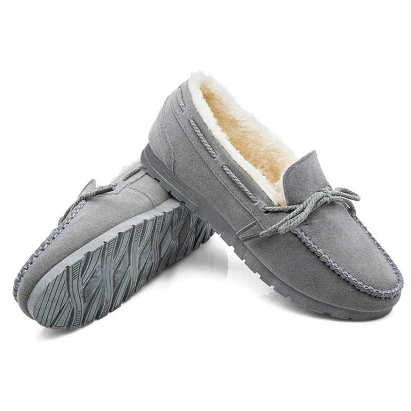 

NEW Winter Autumn Brand luxury women Shoes Flats Suede Leather Warm Snow  Casual zapatillas mujer  Plush timber Shoes For lady