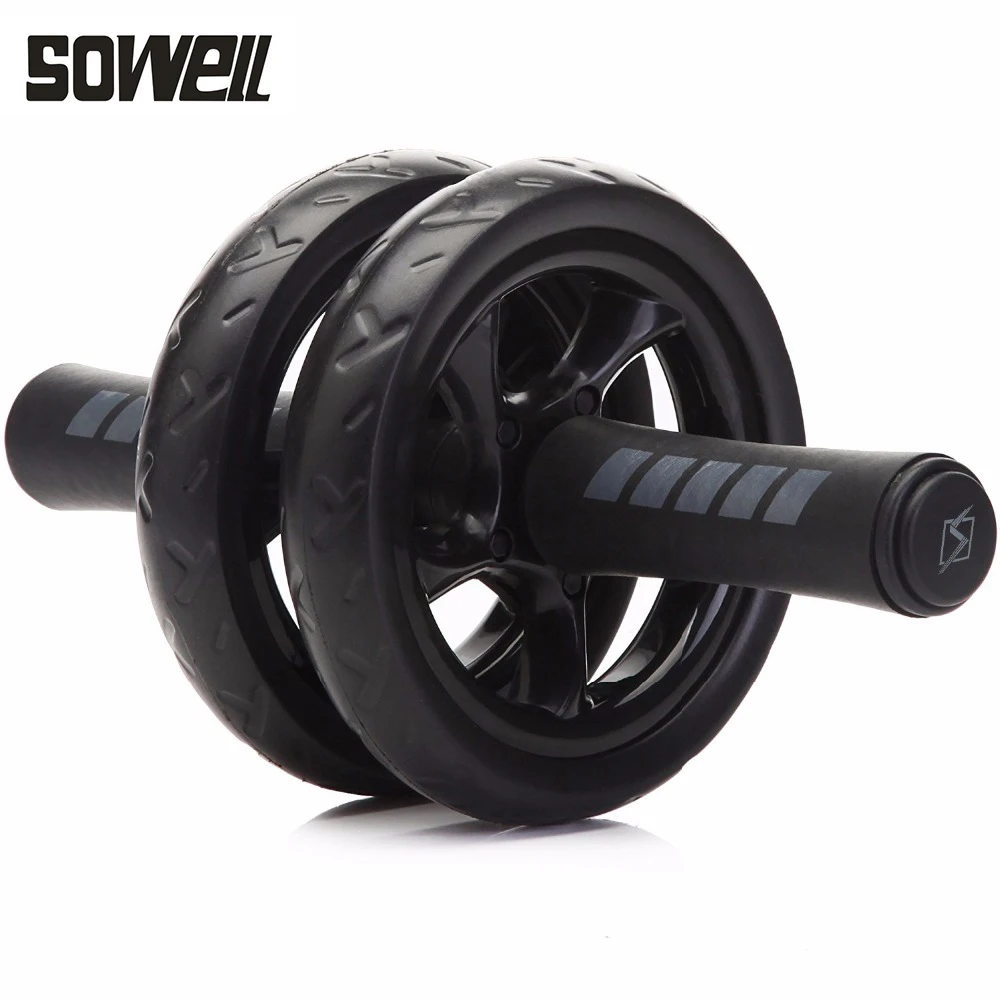 

No Noise Abdominal Wheel Ab Roller With Mat For Gym Exercise Fitness Equipment fitness