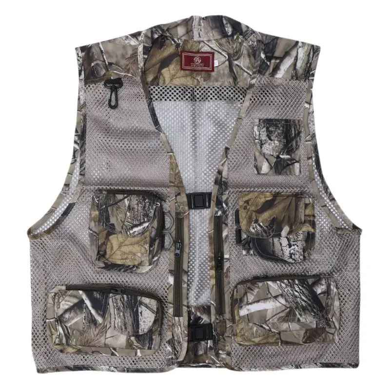 

Fishing Vest Tactical Jacket Multi Pockets Breathable Adjustable Life Saving Ultralight Unisex Clothing Tackle Coat Quick Dry