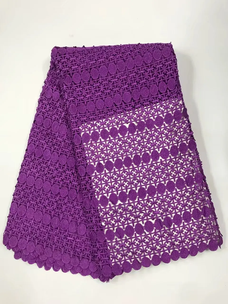 

2017 African polyester nigerian guipure cord Swiss lace,high quality water soluble lace Fabric for dresses 5 yards /lot RL121406