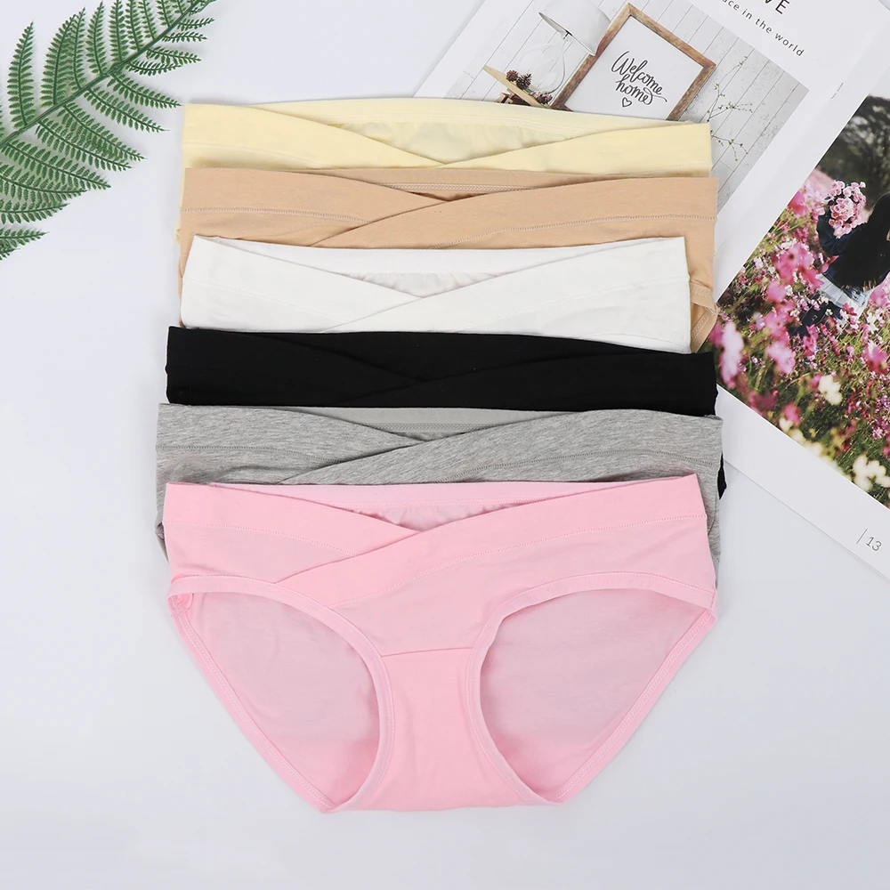 1PC Women Cotton Pregnant Briefs Clean Intimate Sexy Low Waist Triangle