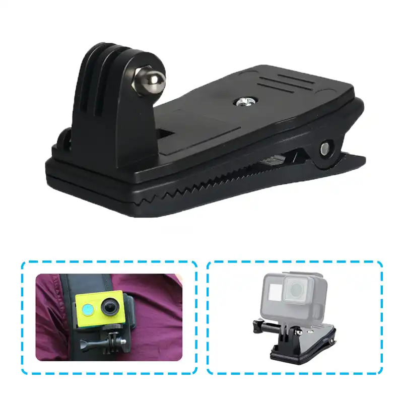 XIANYUNDIAN Accessories 360 Degree Rotary Backpack Hat Clip Clamp Clips Mount Compatible with Gopro 7 6 5 4 3 SJ4000 SJ5000 Action Camera Camera Mounts Clamps XIANYUNDIAN Accessories 360 Degree Rotary Backpack Hat Clip Clamp Clips Mount Compatible with Gopro 7 6 5 4 3 SJ4000 SJ5000 Action Camera Camera Mounts Clamps