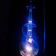 Кристальная акриловая скрипка colorfu Led электронная скрипка электро-акустическая скрипка 4/4
