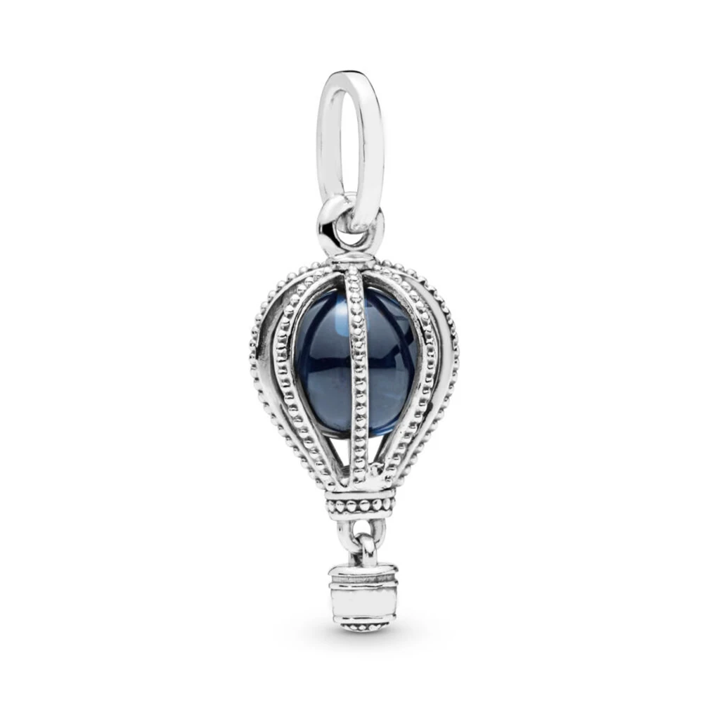 

Hot Air Balloon Dangle Charm 100% Real 925 Sterling Silver Hot Air Balloon Dangle Charms Fit Brand Bracelet Diy Jewelry
