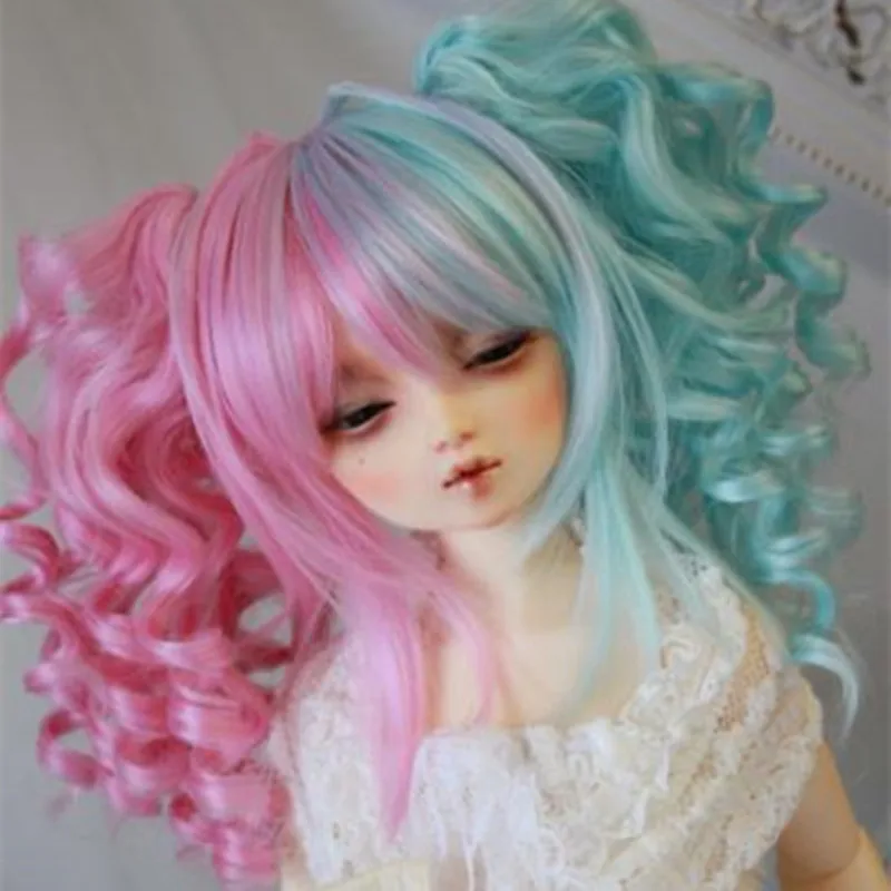 

High temperature wire bjd wig multi color wigs - msd 1/4 bjd