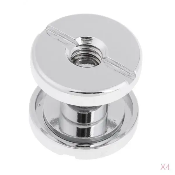 4Pcs 1.7cm Durable Tech Diving Book Screw Back Plate Pad for Underwater Scuba Diving BCD Equipment Bookscrews Replacement