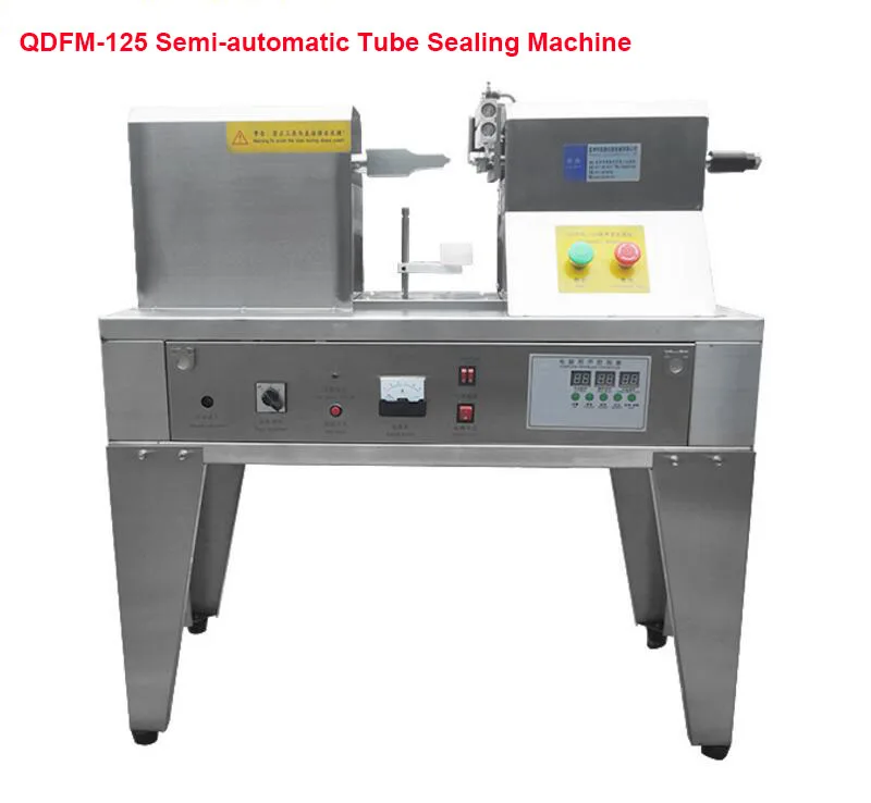 QDFM 125 semi automatic toothpaste cosmetic, pharmaceutical tube