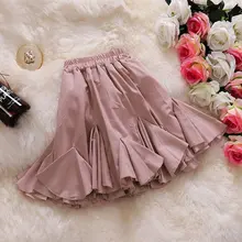 HISUMA летняя новая женская однотонная тонкая мини-юбка с высокой талией и оборками, элегантные шифоновые плиссированные юбки