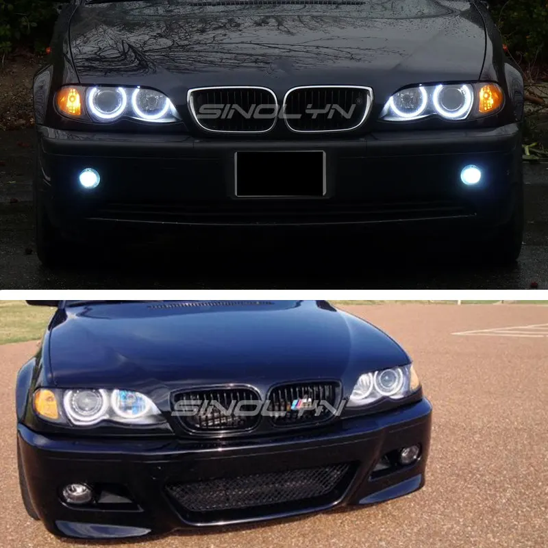  COB LED Angel Eyes For BMW 3 5 7 Series E46 M3/E39/E38/E36 Halogen Xenon Headlight Accessories Runn - 32247436734