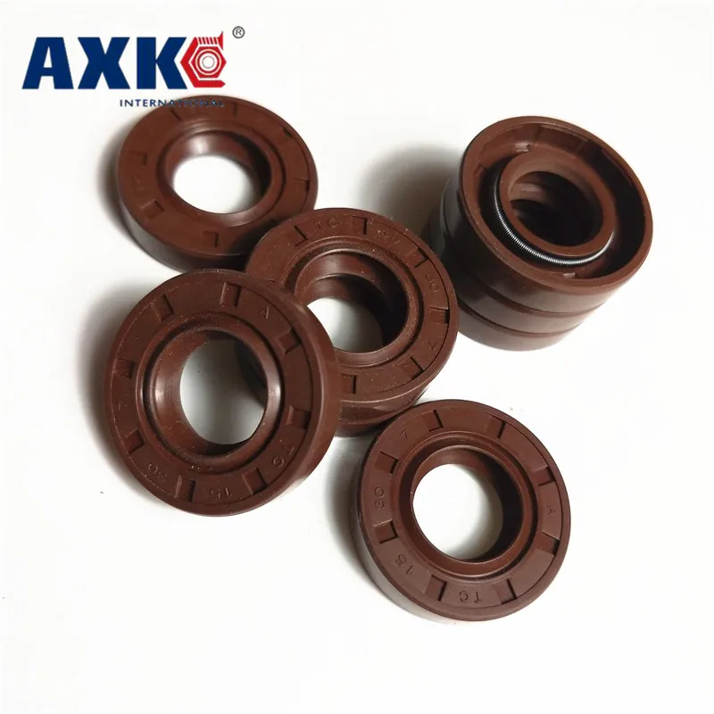 AXK 1 шт. 45x75x 5/8/10/12 коричневый Витон ФКМ фторопласт резиновая пружина Duoble губа TC