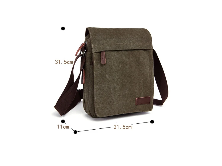 New 2019 Design Men Canvas Messenger Bag High Quality Casual Handbags Satchels Crossbody Shoulder B
