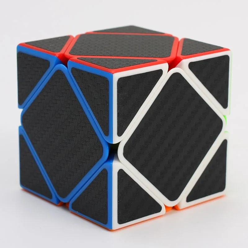 Z cube Skew углеродное волокно наклейка Скорость волшебный куб головоломка игрушка для детей подарок игрушка для подростков и взрослых инструкция