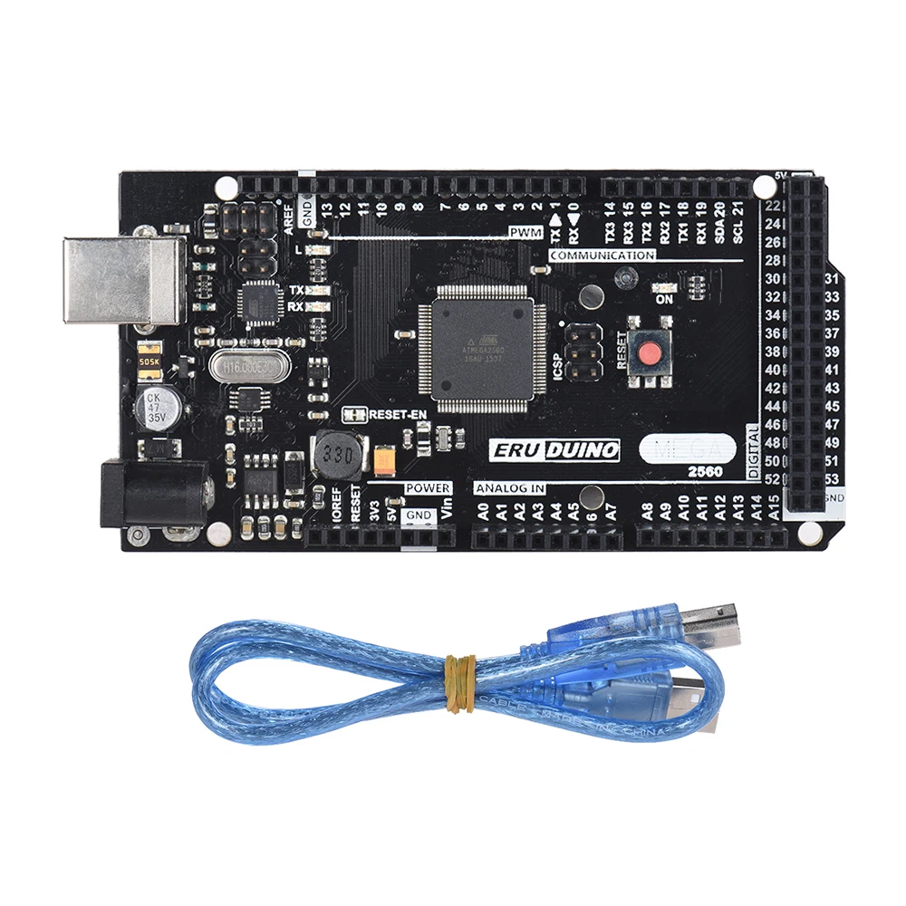 

3D Printer MKS Mega 2560 Module Ramps 1.4 DIY Controller 24V for Arduino R3 Board with USB Cable 3D Printer Parts