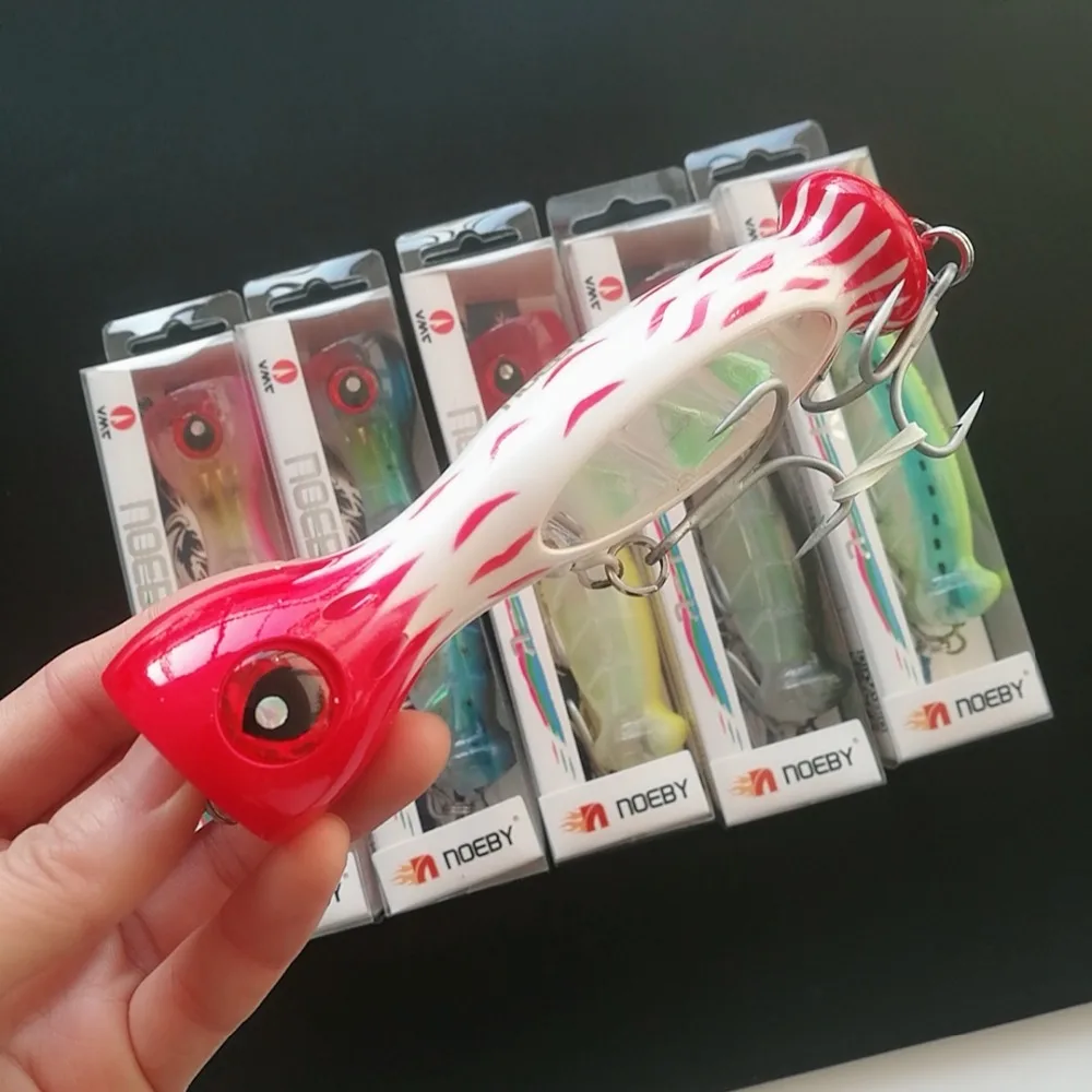 

Noeby brand 6PCS 130mm 50g popper saltwater lure top water fishing lure for different fish pike fishing lure bass lure pesca