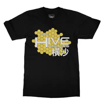 

Hive Night Club T-Shirt Inspired Deus Ex T Shirts 2017 Brand Clothes Slim Fit Printing Men High Quality Tees Tee