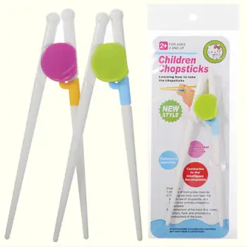 

1 Pair Chopsticks for Sushi Baby Kids Cartoon Food Sticks Easy Use Fun Learning Training Helper Dishes Dinner Game Kitchen tools