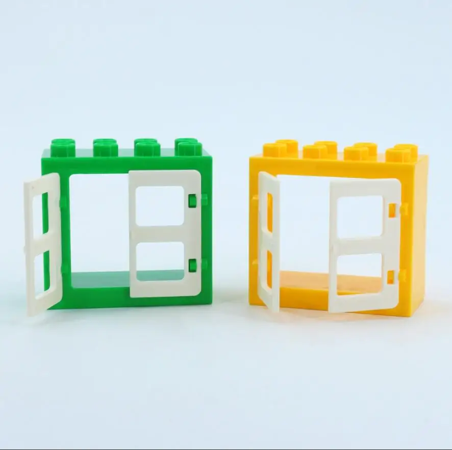 Lzaeso дом замок окно Игрушки Блоки Модель Building DIY творческие кирпичи игрушки