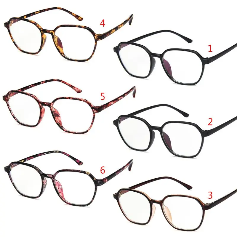 

2018 Hot New 1 Pc Men Women Unisex Optical Glasses Fashion Myopia Frame Retro Floral Vintage Clear Lens Eyeglasses