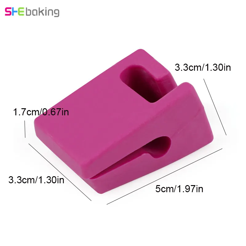 Shebaking 1pc Silicone Spoon Clip Rest Kitchen Pot Cover Holder Organizer Heat Resistant Spatula Rack Stand Cooking Tool