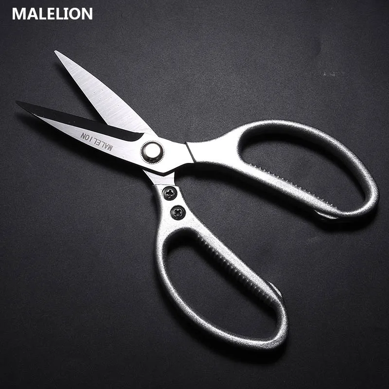 

Kitchen Multi-Purpose Scissors Chicken Bone Barbecue Cut Vegetable Food Handmade Scissors Out Camping Necessary Scissors Tool