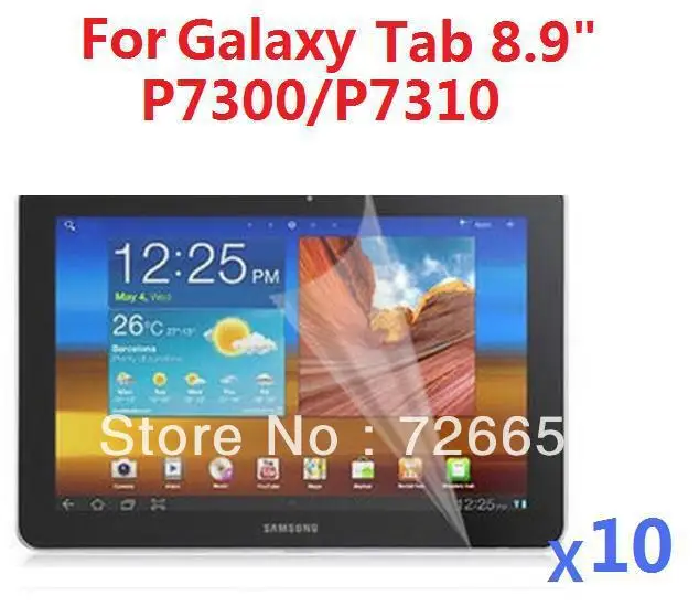 Для samsung Galaxy Tab 8," P7300 P7310 высокопрозрачная защитная пленка X 10 шт