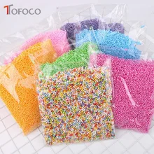 TOFOCO 1 Pack DIY Snow Mud Particles Accessories Slime Balls Small Tiny Foam Beads For Floam Filler For DIY Supplies 2-4mm TOFOCO 1 Pack DIY Snow Mud Particles Accessories Slime Balls Small Tiny Foam Beads For Floam Filler For DIY Supplies 2-4mm