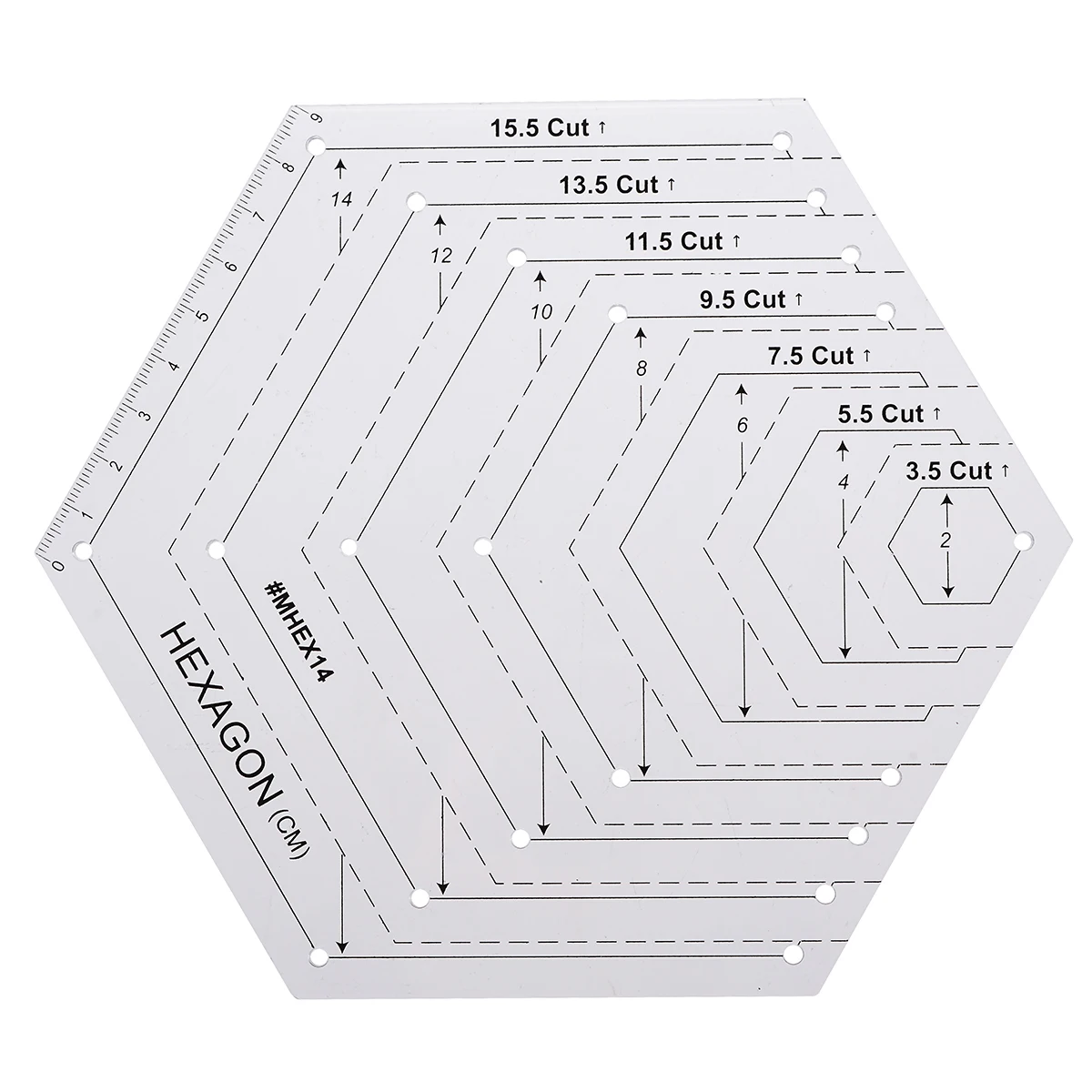 4pcs/Set Triangle Diamond Hexagon Quilting Ruler Stencil Set DIY Patchwork Craft Measuring Drawing Tools Home Office Supplies