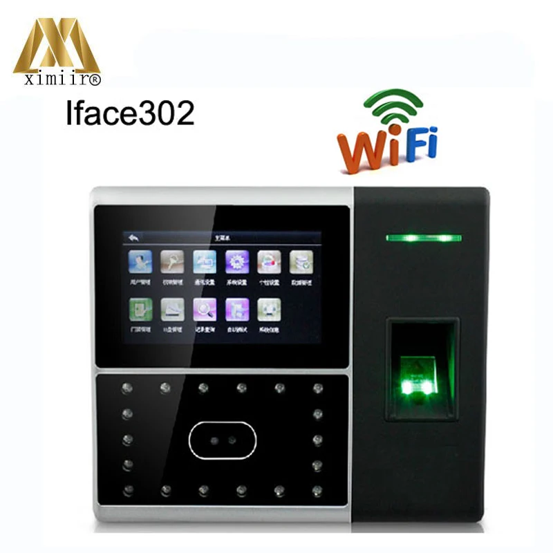 WI-FI TCP/IP RS232/485 устройство записи посещаемости Iface302 отпечаток лица посещаемость времени контроля доступа по отпечаткам уход за кожей лица машина посещаемости времени