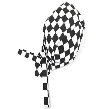 

1 PCS Pirate Unisex Colorful Chef Hat Cap Cooking Cap Cloth Plaid Striped Plain Restaurant Waitress Hat Outdoors Cap