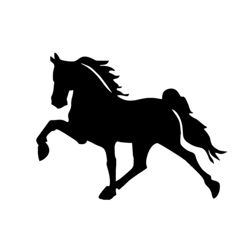 

13*10CM Horse Running Cartoon Car Stickers And Decals Horses Decorated Car Body Stickers CT-827