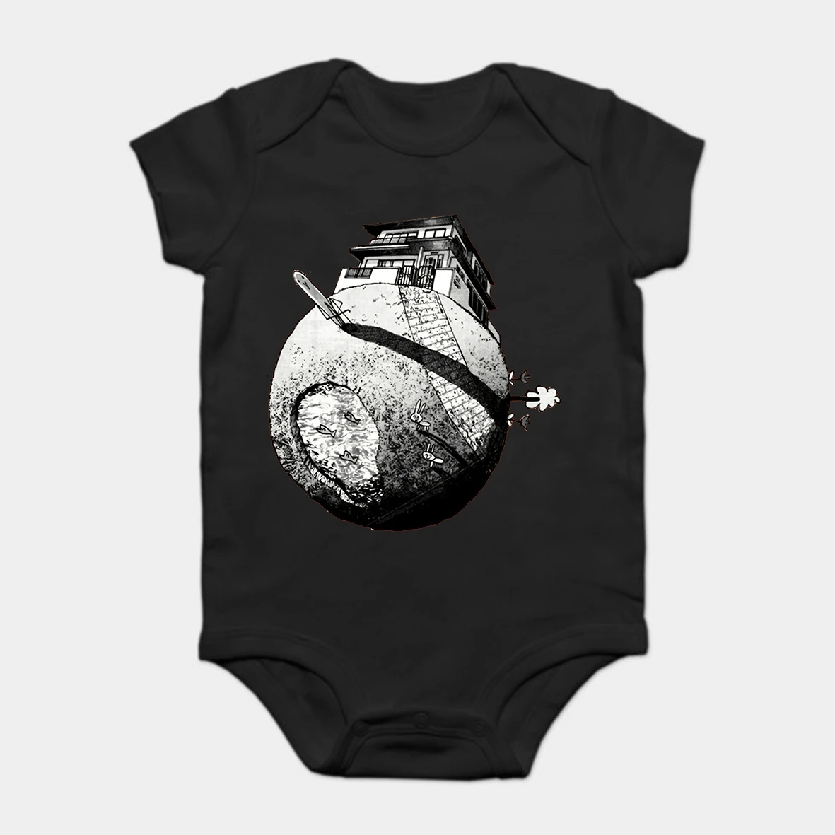 

Baby Onesie Baby Bodysuits kid t shirt Fashion Cool Funny Oyasumi PunPun Customized Printed