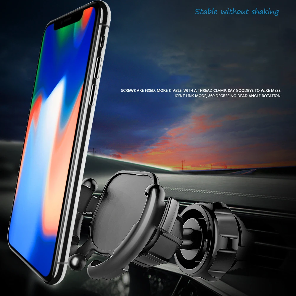 

Universal Car Phone Holder Air Vent Stand 360 Degree Rotatable Dashboard Mount for iPhone Samsung xiaomi GPS Holder