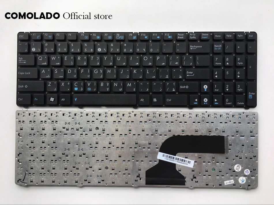 

AR Arabic Laptop Keyboard for Asus K52 k53s X61 N61 G60 G51 black without frame keyboard AR Layout