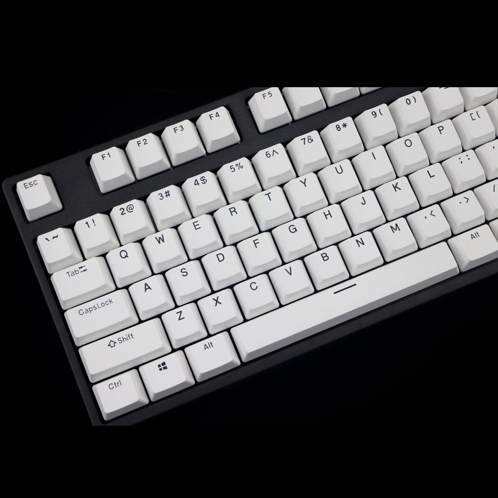 Двойная съемка PBT keycap 108 ключ ANSI раскладка OEM профиль черный шрифт колпачки для механической игровой клавиатуры MX переключатели