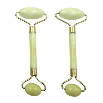 

2 Types Jade Roller Face Care ToolNatural Jade Facial Beauty Massage Tool Thin Massager Face-lift Eyes Massager For Girl Women