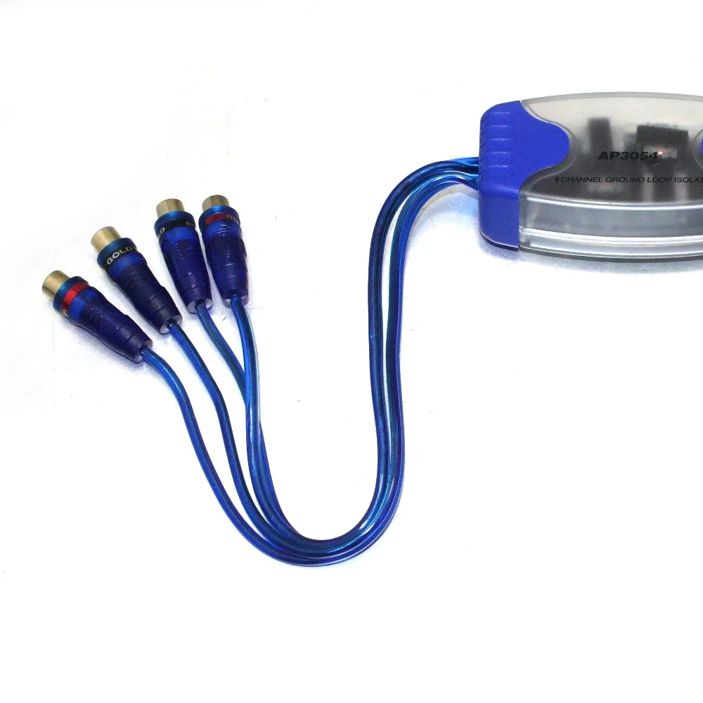 Универсальный 4 канальный кабель изолятор с входом RCA и заземлением|car universal adapter|rca