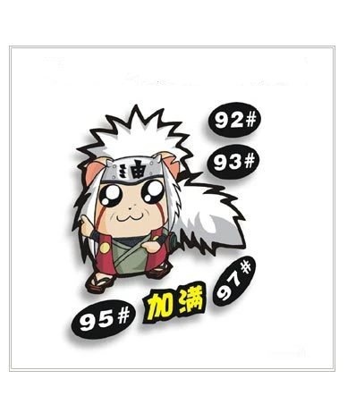 Авто Стайлинг Наруто Jiraiya топливная крышка Мультяшные автомобильные наклейки