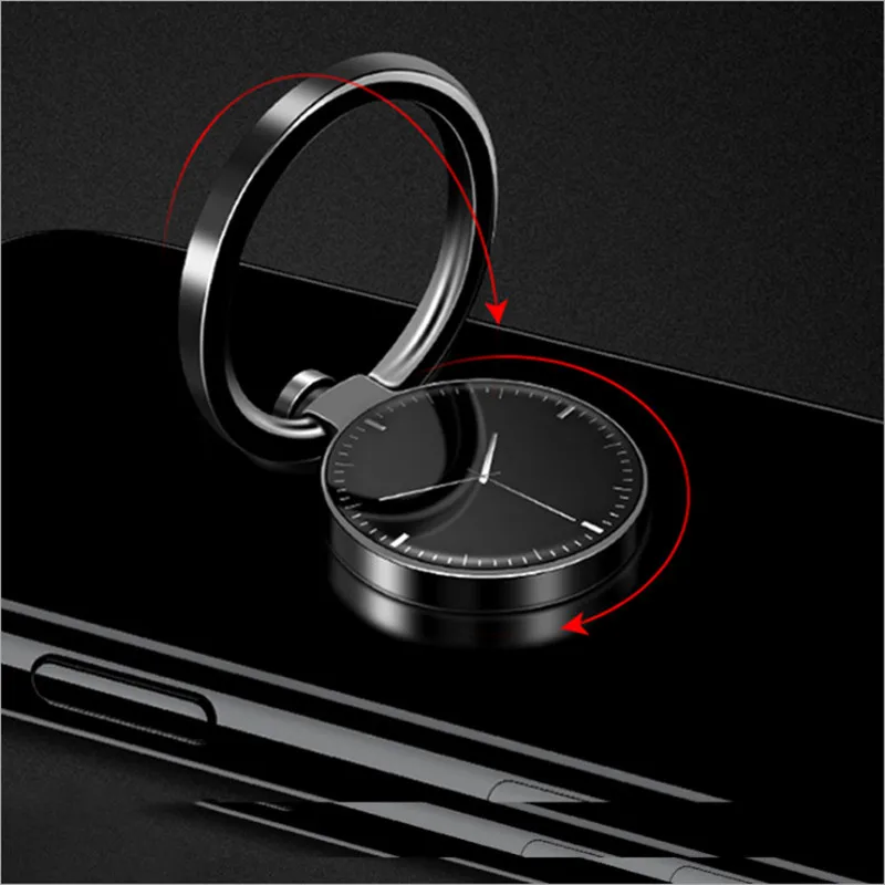 

Magnetic metal spiral pocket watch classic universal mobile phone ring bracket