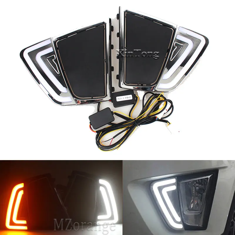 

MZORANGE 1set Daytime Running Light for Hyundai Creta IX25 2014 2015 2016 LED car DRL Daylight Signal lamp car-Styling light