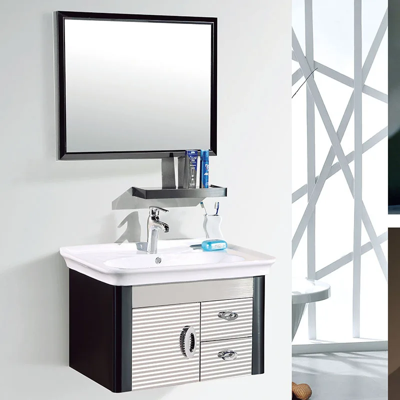 Stainless steel bathroom cabinet combination bathroom wash ...