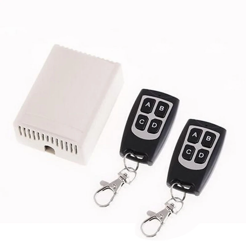

433MHz Relay 4CH Wireless RF Remote Control Switch Transceiver+Receiver 20A 12V