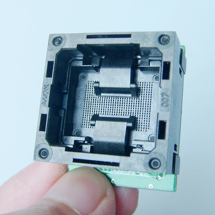 

Flash Programmer Adapter LGA52 TO DIP48 IC Test Socket With Board Burn in Socket Open Top Structure LGA52 Programming Socket
