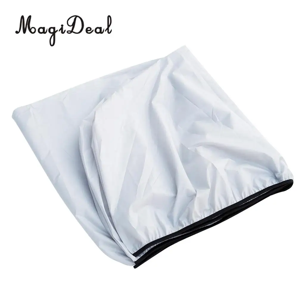 MagiDeal Universal Waterproof Sunblock Cloth 3.5-4m Kayak Canoe Storage Dust Cover Shield for Rowing Boat Dinghy Acce Light Grey