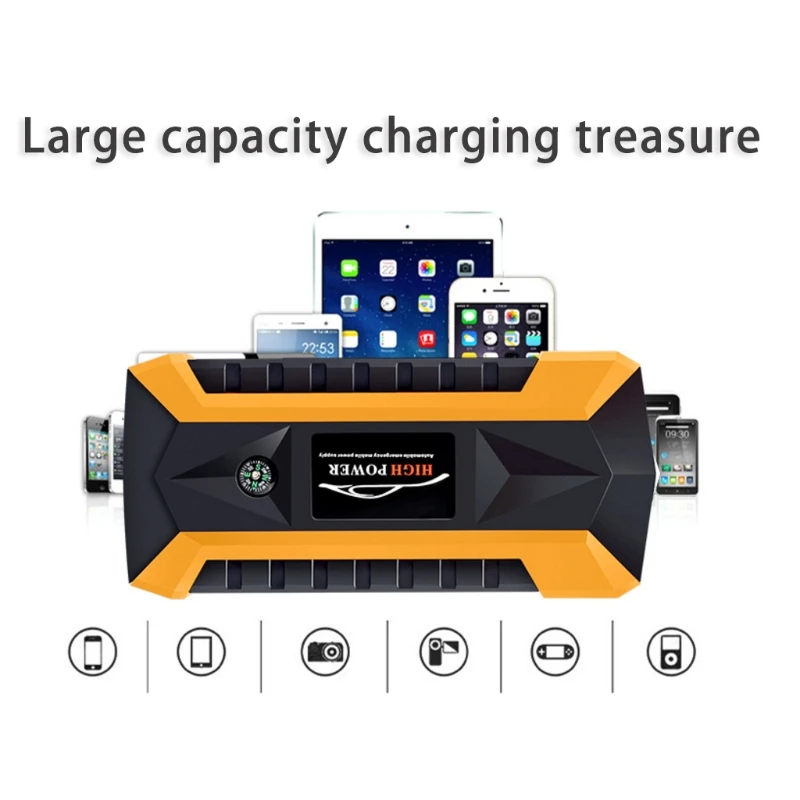 New 1 Set 89800mAh 4 USB Portable Auto Car Jump Starter Pack Booster Charger Battery Power Bank UK / AU Plug DC 12V New 1 Set 89800mAh 4 USB Portable Auto Car Jump Starter Pack Booster Charger Battery Power Bank UK / AU Plug DC 12V