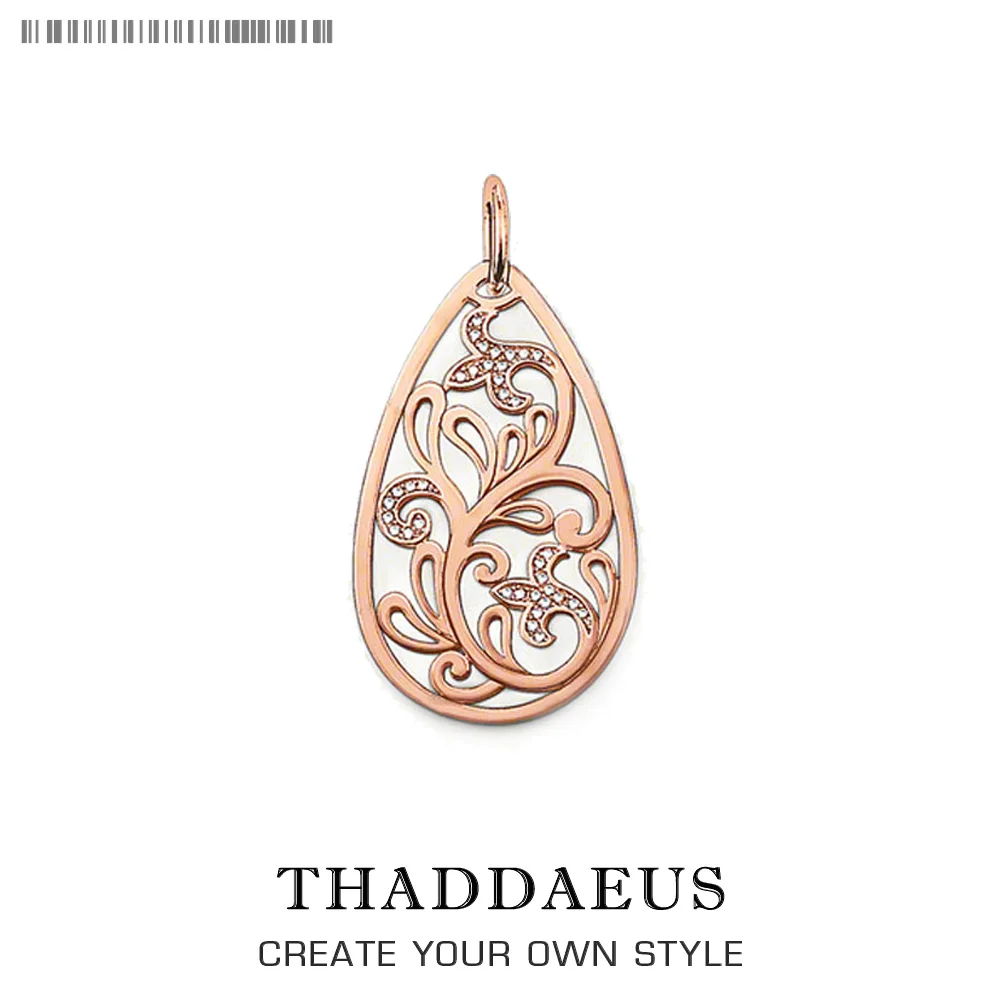 Подвеска Цветок сердце, бренд 925 пробы серебряные Glam ювелирные изделия Томас Стиль Bijoux ожерелье аксессуары подарок для Ts Soul женщины